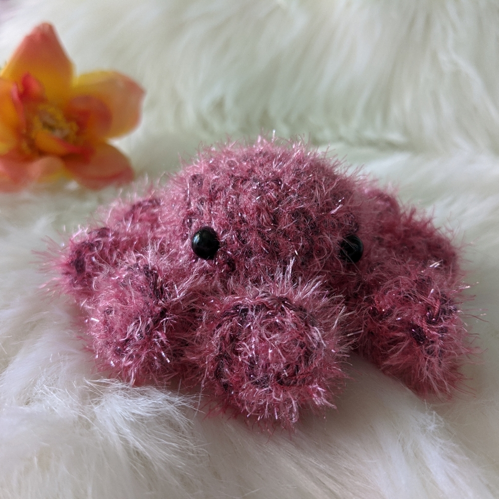 Stuffed Octopus Toy - Pink and Purple Fuzz